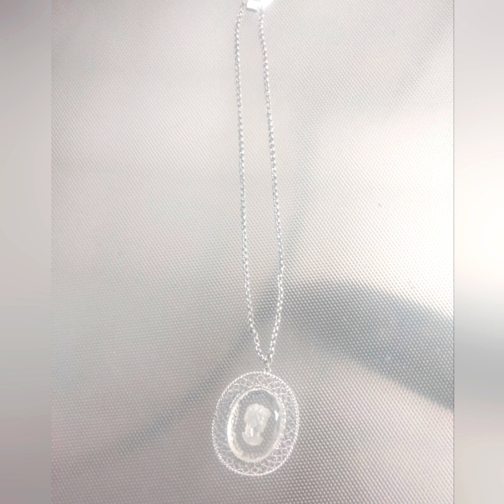 Intaglio Whiting and Davis necklace